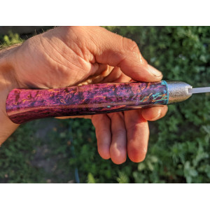 Пчак ХАМЕЛЕОН - кухонно-мисливський ніж, ручна робота студія ножів ручної роботи - ВЛАДА ВЕЛИЧКО, замовити в Україні (Сталь - Bohler N690) . Photo 2